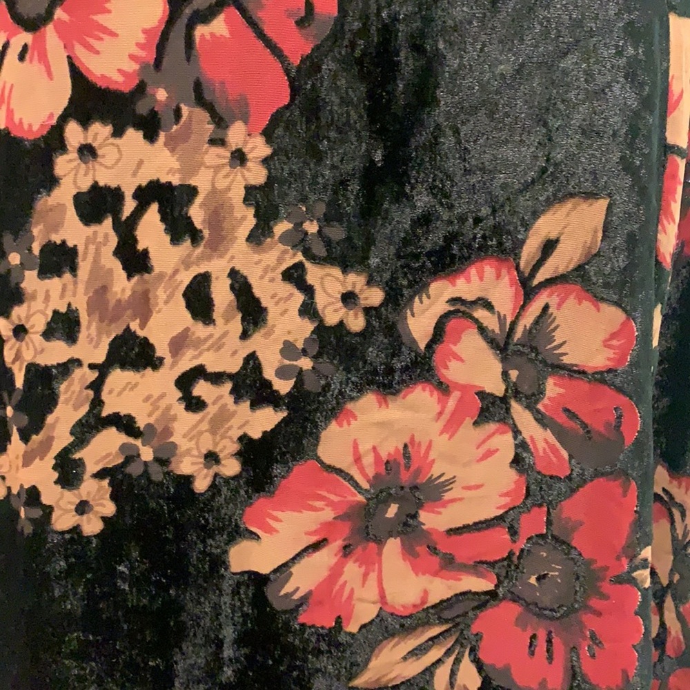 NOT FOR SALE ModCloth X Collectif Velvet Floral High Low Dress - Picture 7 of 12